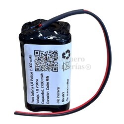 Batera 4,8 Voltios 2.000 mAh Ni-Mh conexin cables