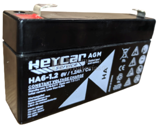 Batera 6 Voltios 1,2 Amperios HA6-1.2 Heycar