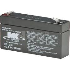 Bateria 6 Voltios 1,2 Amperios MK ES1.2-6