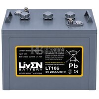 Bateria 6 voltios 225 Amperios LT106 Tracci�n