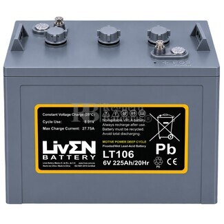 Bateria 6 voltios 225 Amperios LT106 Tracci�n