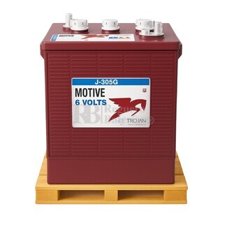 Batera TROJAN J305G-AC | 6 Voltios 350 Amperios para elevadores
