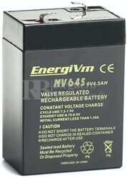 Batería 6 Voltios 4.5 Amperios Energivm MV645