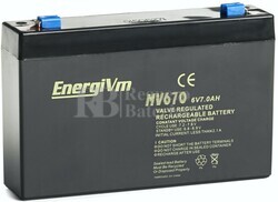 Batería 6 Voltios 7 Amperios Energivm MV670 