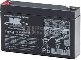 Bateria 6 Voltios 7 Amperios MK ES7-6