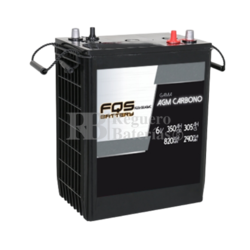 Batería 6V 385Ah C100 FQS6-350AGMC AGM Carbono