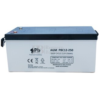 Batera AGM Cclica 12 Voltios 250 Amperios PBC12-250