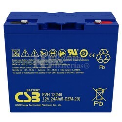 Bater�a AGM CSB 12 voltios 24 amperios EVH12240