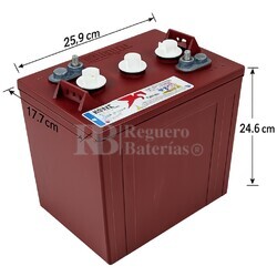 Bateria apilador 6 Voltios 225 Amperios Trojan T105