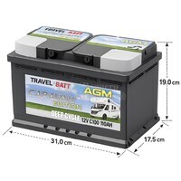 Bater�a Travellbatt TCE110AGM | AGM Camper 12 Voltios 110 Amperios