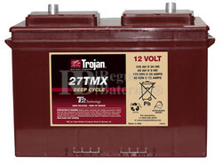 Bateria carretilla 12 Voltios 117 Amp Trojan 27TMX