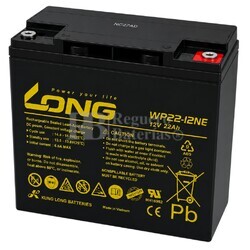 Bater�a Carrito de Golf 12 voltios 22 amperios LONG  WP22-12NE 