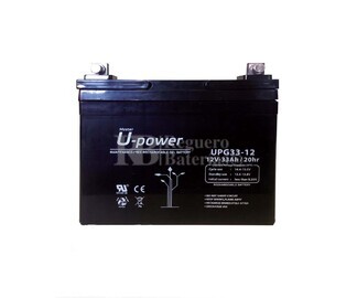 Batera Gel 12 Voltios 33 Amperios U-Power UPG33-12 