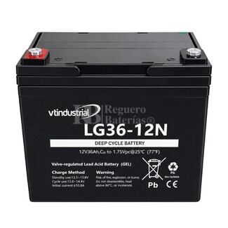 Bateria de Gel LG36-12 12 Voltios 36 Amperios VT