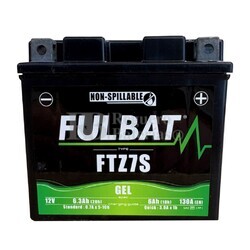Batera de Gel moto FTZ7S 12 Voltios 6,3A Arranque 130A
