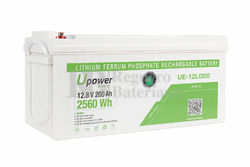 Batera de litio 12,8 V 200 Ah UPower UE-12Li200