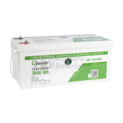 Bateria de litio 12,8 V 300 Ah UPower UE-12Li300