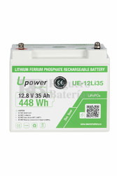 Bateria de litio 12,8 V 35 Ah UPower UE-12Li35