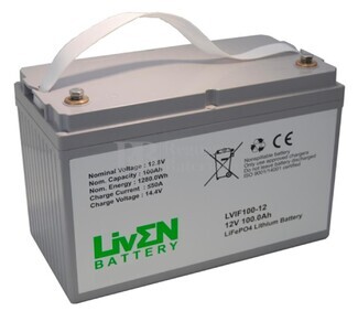Batería de Litio 12 Voltios 100 Amperios LVF100-12