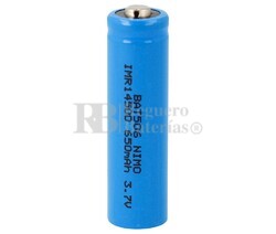 Batería de litio IMR14500 650 mAh 3.7 Voltios