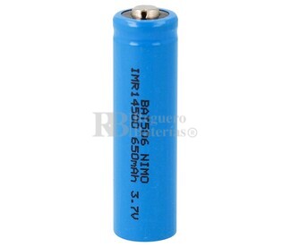 Batera de litio IMR14500 650 mAh 3.7 Voltios