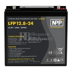 Bater�a de Litio 12 Voltios 24 Amperios | LiFePO4 NPP LFP12.8-24