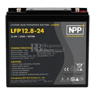 Bater�a de Litio 12 Voltios 24 Amperios | LiFePO4 NPP LFP12.8-24