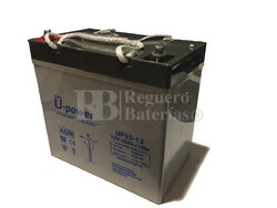 Batería 12 Voltios 55 Amperios U-power UP55-12
