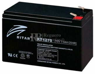 Batería de Plomo 12 Voltios 7 Amperios RITAR RT1270B