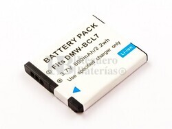 Bateria DMW-BCL7, Li-ion, 3,7V, 600mAh, 2,2Wh para camaras Panasonic