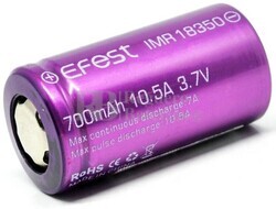 Batería Efest IMR 18350 700 mAh 10,5 Amperios