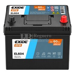 Bater�a EXIDE EFB EL604 12V 60Ah 520A Start-Stop
