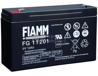 Batera  6 Voltios 12 Amperios FIAMM FG11202