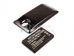 Bateria Galaxy Note 3, Li-ion, para telefonos Samsung, 3,8V, 6400mAh, 24,3Wh, tapa color negro