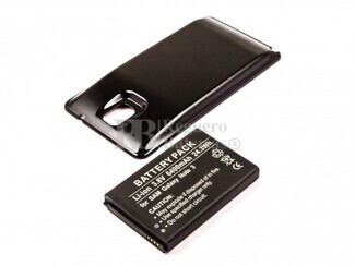 Bateria Galaxy Note 3, Li-ion, para telefonos Samsung, 3,8V, 6400mAh, 24,3Wh, tapa color negro