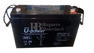 Batera de Gel 12 Voltios 100 Amperios U-Power UPG100-12 