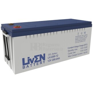 Batería Gel 12 Voltios 200 Amperios Liven LVJ200-12 Liven Battery