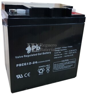 Batera GEL 12 Voltios 24 Amperios Premium Battery PBCG12-24