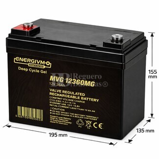 Bater�a Gel 12 Voltios 36 Amperios Deep Cycle Energivm MVG12360M6