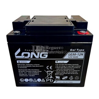 Bater�a Gel 12 Voltios 50 Amperios Long LG50-12N