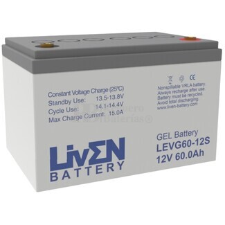 Batera Gel 12 Voltios 60 Amperios Liven Battery
