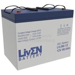 Bateria Gel 12 Voltios 90 Amperios LVJ90-12 Liven Battery