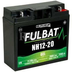 Batería Gel Moto 12 Voltios 21.1 Amperios FulBat NH12-20