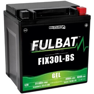 Batera Gel Moto 12 Voltios 31.6 Amperios FulBat FIX30L-BSG