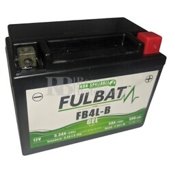 Batería Gel Moto 12 Voltios 5 Amperios FulBat FB4L-B Sin Mantenimiento