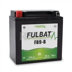 Batería Gel Moto 12 Voltios 9 Amperios FulBat FB9-B Sin Mantenimiento
