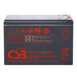 Bater�a CSB HR1234 WF2 | 12 Voltios 9 Amperios AGM
