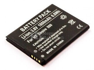Batera HTC Desire 500, Li-ion, 3,8V, 1800mAh, 6,8Wh, with decoding chip