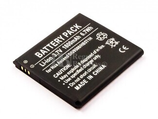 Batera para Huawei ASCEND D Quad XL, U9510, Li-ion, 3,7V, 1800mAh, 6,7Wh