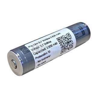 Batera Litio 18650 circuito de proteccin 3,7V 2.600mAh